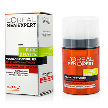 Men Expert Pure & Matte Volcano Moisturiser - Oil-Control & Anti-Acne LOreal Image