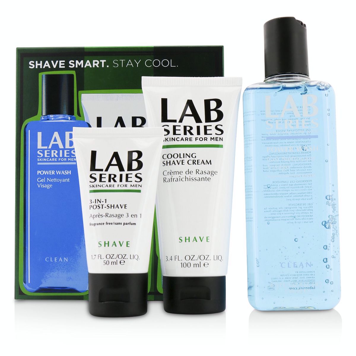 Lab Series Shave Smart Kit : Power Wash 250ml + Shave Cream 100ml +  Post Shave 50ml Aramis Image