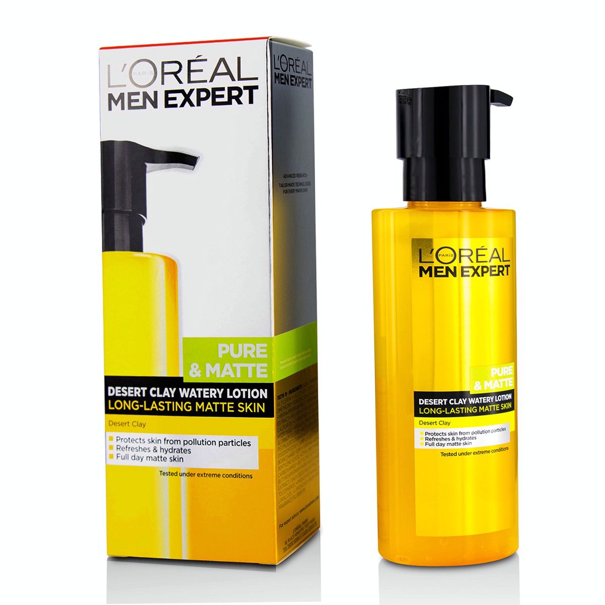 Men Expert Pure  Matte Desert Clay Watery Lotion LOreal Image
