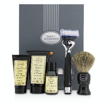 Lexington-Collection-Power-Shave-Set:-Razor---Brush---Pre-Shave-Oil---Shaving-Cream---After-Shave-Balm---Without-Battery-The-Art-Of-Shaving