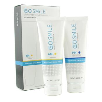 Luxury Toothpaste Duo: AM Energy 100g/3.5oz + PM Tranquility 100g/3.5oz GoSmile Image