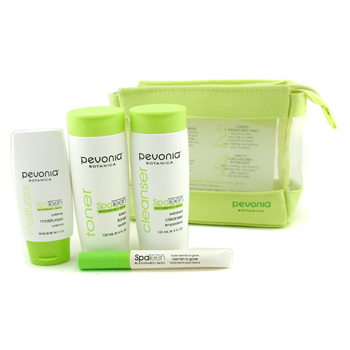 SpaTeen Blemished Skin Kit: Cleanser + Toner + Moisturizer + Blemish-B-Gone + Bag Pevonia Botanica Image