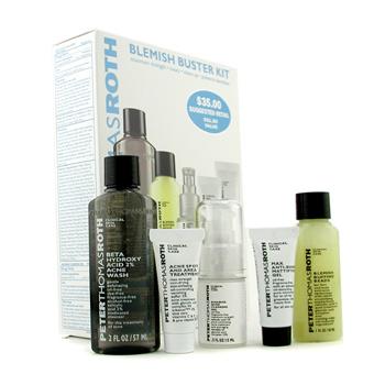 Blemish Buster Kit: Acne Wash + Buffing Beads + Clearing Gel + Acne Treatment + Mattifying Gel