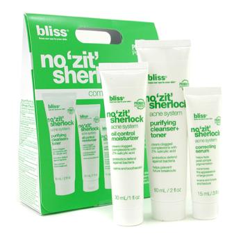 No Zit Sherlock Complete Acne System: Purifying Cleanser + Moisturizer + Serum Bliss Image