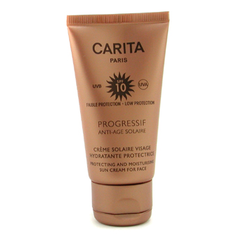 Progressif Anti-Age Solaire Protecting & Moisturizing Sun Cream for Face SPF 10 Carita Image