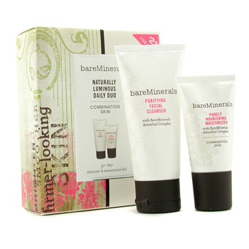Naturally Luminous Daily Duo ( Combination Skin ): Cleanser + Moisturizer Bare Escentuals Image