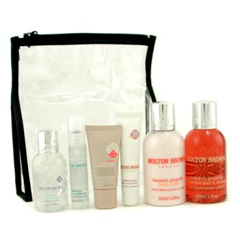 Womens Traveller: Bath & Shower + Body Cream + Facial Wash + Hand Cream + Replenisher + Mist + Bag