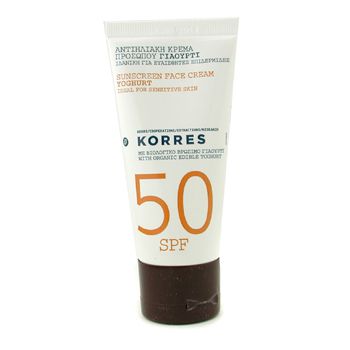 Yoghurt Sunscreen Face Cream SPF50 - Ideal For Sensitive Skin Korres Image