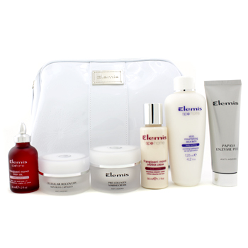 Superstars Holiday Kit: Enzyme Peel + Cellular Capsules + Marine Cream + Shower Cream + Milk Bath + Body Oil + Bag