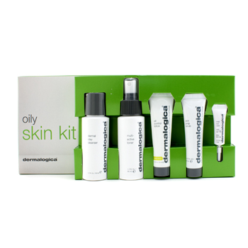 Oily Skin Kit: Cleanser 50ml + Toner  50ml + Lotion  22ml + Scrub 22ml + Total Eye Care 4ml + 2 Samples