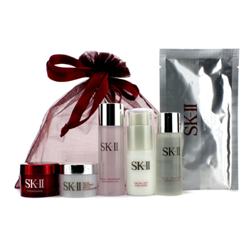 SK II Promotion Set: Cleansing Oil 34ml + Emulsion 30g + Clear Lotion 30ml + Stempower 15g + Cleansing Cream 15g + Mask SK II Image