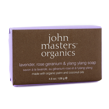 Lavender Rose Geranium & Ylang Ylang Soap John Masters Organics Image