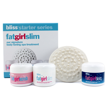 Fat Girl Slim Body-Toning SPA Treatment Set: Fatgirlslim 60ml + Fatgirlsleep 60ml + Fatgirlscrub 50ml + Slimulator