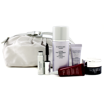 Capture R60/80 Set: Pre-Treatment Lotion + Night Creme + One Essential + Eye Creme + Mascara + Bag