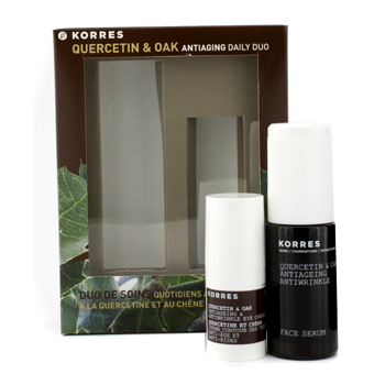 Quercetin & Oak Anti-Aging Daily Duo: Serum + Eye Cream Korres Image