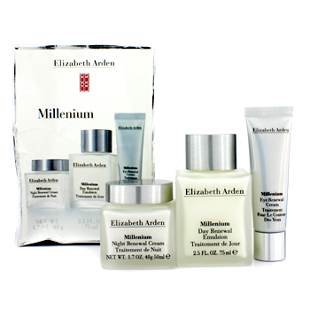 Millenium Set: Day Renewal Emulsion + Night Renewal Cream + Eye Renewal Cream (Box Slightly Damaged) Elizabeth Arden Image