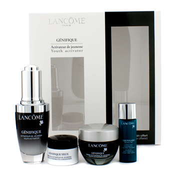 Genifique Youth Activator Set:Youth Activator 30ml + Activating Cream 15ml + Skin Corrector 7ml + Ey Lancome Image