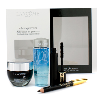 Genifique Yeux Youth Activating Eye Concentrate Set: Eye Concent. 15ml + Bi-Facil 30ml + Mascara 2ml + Mini Pencil 0.7g Lancome Image