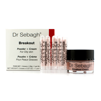 Breakout-Set-(For-Oily-Skin):-Cream-50ml----5x-Powder-1.95g-Dr.-Sebagh