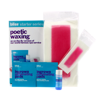 Poetic Waxing Starter Kit: Facial Waxing Strips + Body Waxing Strips + Post Waxing Oil + 3x Ingrown Eliminating Pads Bliss Image