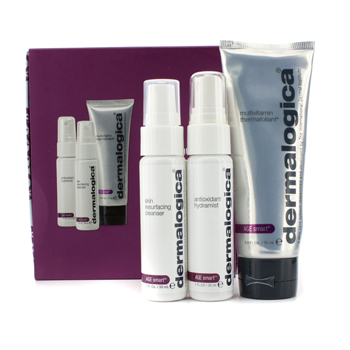 Smooth And Firm Set: Multivitamin Thermafoliant 75ml + Skin Resurfacing Cleanser 30ml + Antioxidant Hydramist 30ml Dermalogica Image