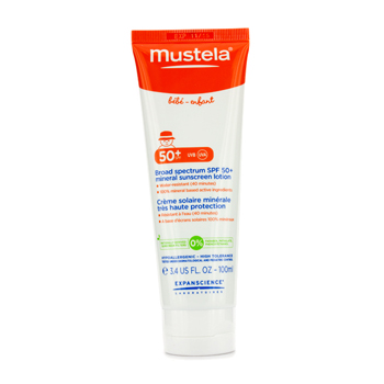 Broad Spectrum SPF 50 Mineral Sunscreen Lotion Mustela Image