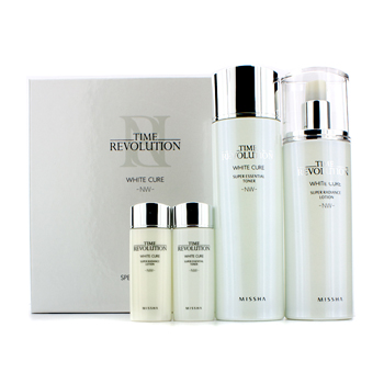 Time Revolution White Cure Special Set I: Essential Toner 150ml & 30ml + Radiance Lotion 130ml & 30ml