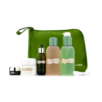 Return To Youth (Anti-Age) Collection: Cleansing Gel + Tonic + Moisturizing Cream + Serum + Eye Concentrate + Bag La Mer Image