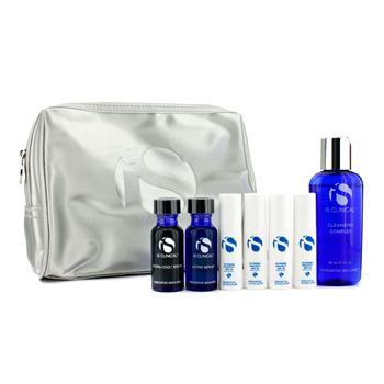 Acne Travel Kit: Cleansing Complex 60ml + Active Serum 15ml + Hydra-Cool Serum 15ml + 4x Extreme Protect SPF 30 5g + Bag