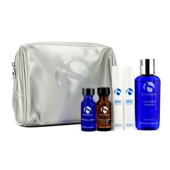 Rosacea Travel Kit: Cleansing Complex 60ml + Pro-Heal Serum Advanced  + 15ml + Hydra-Cool Serum + Eclipse SPF50 + 10g + Bag IS Clinical Image
