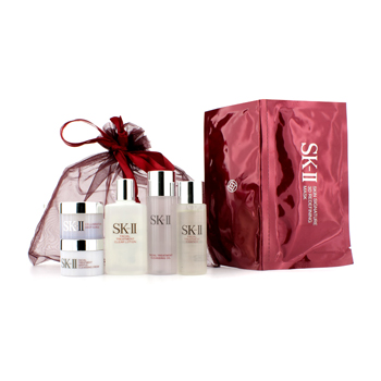 SKII Promotion Set: Clear Lotion 40ml + Cleansing Oil 34ml + Essence 30ml + Gentle Cleansing Cream 15g + Cellumination Deep Surge 15g + Skin Signature 3D Redefining Mask