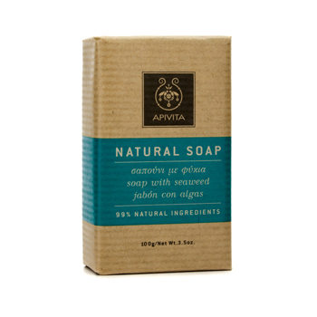 Natural Soap with Seaweed (Ideal For All Skin Types) Apivita Image