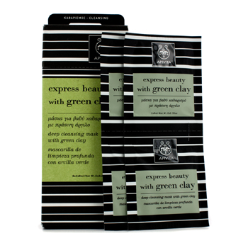 Express Beauty Deep Cleansing Mask with Green Clay Apivita Image