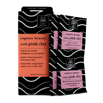 Express Beauty Gentle Cleansing Mask with Pink Clay 9946 Apivita Image