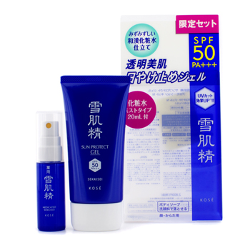 Kose Set: Sun Protect Gel SPF 50 PA+++ 80g + Medicated Sekkisei 20ml Kose Image
