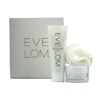 The Perfect Partner Set: Cleanser 100ml + Morning Time Cleanser 125ml + Muslin Cloth Eve Lom Image