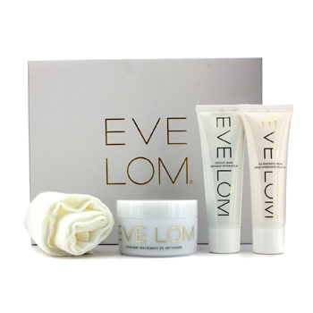Luxury Collection: Cleanser 100ml + TLC Radiance Cream 50ml + Rescue Mask 50ml + Muslin Cloth Eve Lom Image