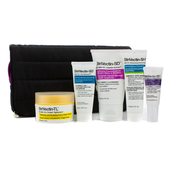 Ageless Skin Deluxe Kit: Intensive Concentrate + Face & Neck Cream + Cleanser + Scrub + Eye Concentrate + Bag Klein Becker Image