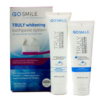 Truly Whitening Toothpaste System: Toothpaste 100ml + Whitening Gel 100ml GoSmile Image
