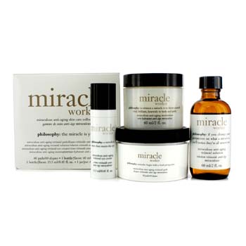 Miracle Worker Miraculous Anti-Aging Skin Care Collection: Retinoid Solution + Retinoid Pads + Mositurizer + Eye Cream Philosophy Image