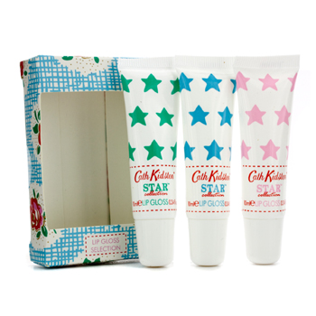 Star Collection Lip Gloss Set: Lime & Mint 10ml + Rose & Peony 10ml + Bluebell & Jasmine 10ml Cath Kidston Image