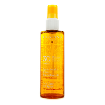 Sun Care Oil Spray SPF 30 High Protection for Body & Hair Clarins Image
