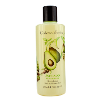 Avocado Olive & Basil Revitalising Bath & Shower Gel Crabtree & Evelyn Image