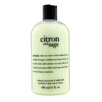 Citron & Sage Shampoo Shower Gel & Bubble Bath Philosophy Image