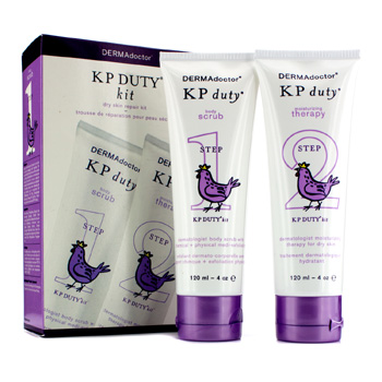 KP Duty Dry Skin Repair Kit: Body Scrub 120ml + Moisturizing Therapy 120ml DERMAdoctor Image