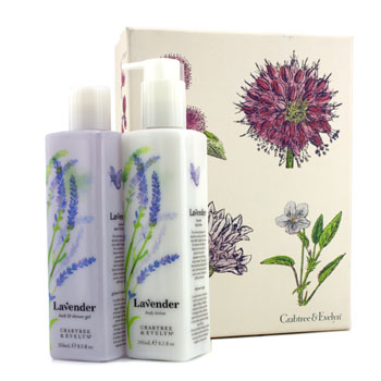 Lavender Perfect Pair: Bath & Shower Gel 250ml + Body Lotion 245ml Crabtree & Evelyn Image