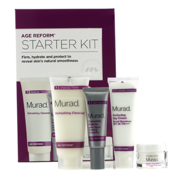 Achieve Ageless Complete Skin Renewal Kit: Cleanser + Day Cream + Complete Reform + Ultimate Moisture (Exp. Date 03/2015) Murad Image
