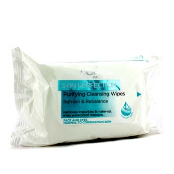 Skin Perfection Purifying Cleansing Wipes (Face & Eyes) LOreal Image