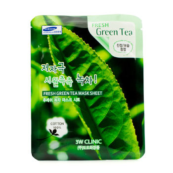 Mask-Sheet---Fresh-Green-Tea-3W-Clinic