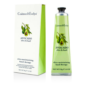 Avocado Olive & Basil Ultra-Moisturising Hand Therapy Crabtree & Evelyn Image